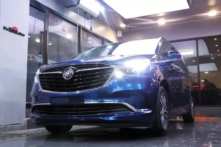 别克gl8全车改色暗夜蓝效果展示