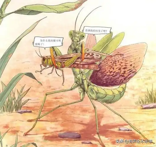 法布尔昆虫记科普绘本疯狂的剪刀手螳螂