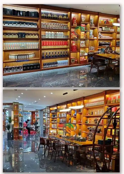 烟酒店展示柜白酒红酒货架转角烟柜收银台茶叶烤漆柜定制高端 中岛柜