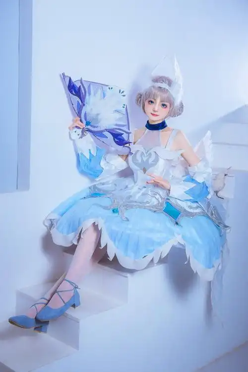 cos正片-王者荣耀 小乔 天鹅之梦 白「 来曲… - 半次元 - acg爱好者