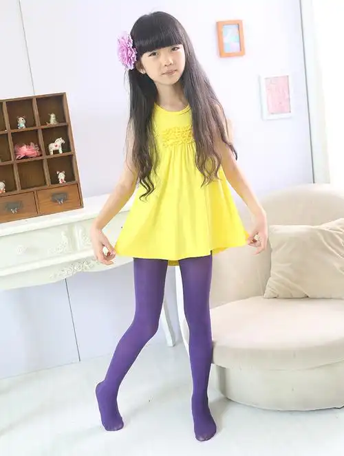 儿童连裤袜 春秋夏薄款天鹅绒连裤袜 女童