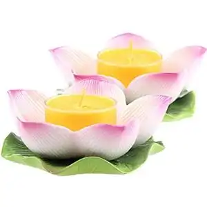烛台家用灯座陶瓷佛堂供佛摆件蜡烛供灯莲花酥油灯陶瓷烛台佛具