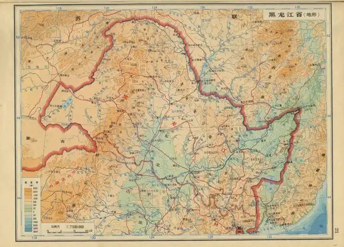 黑龙江省地形图