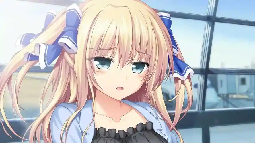 双马尾辫大眼二次元动漫少女电脑壁纸