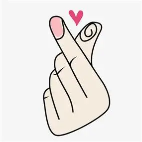 比心图片手绘头像 高清好看的手绘比心手势图片头像_创意头像_美头网