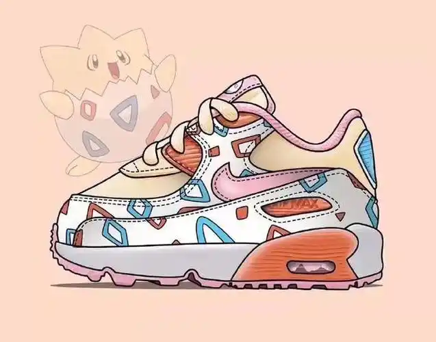 如果把动漫人物设计成一双运动鞋!插画师:j.well