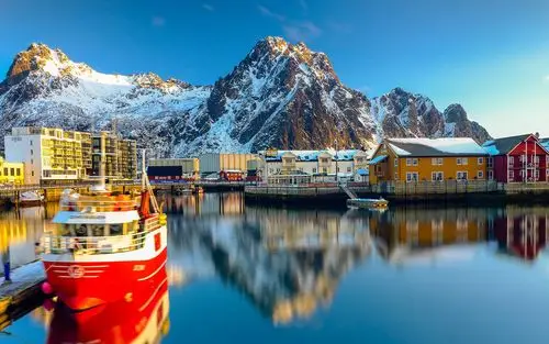 挪威的冬天唯美高清桌面壁纸高清大图预览1920×1200_风景壁纸下载_美