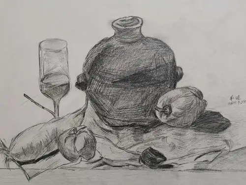 素描静物