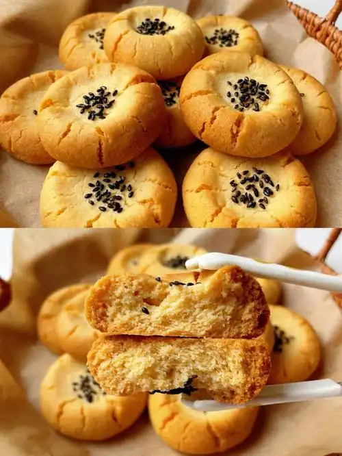 超好吃60酥到掉渣零失败迷你桃酥饼干