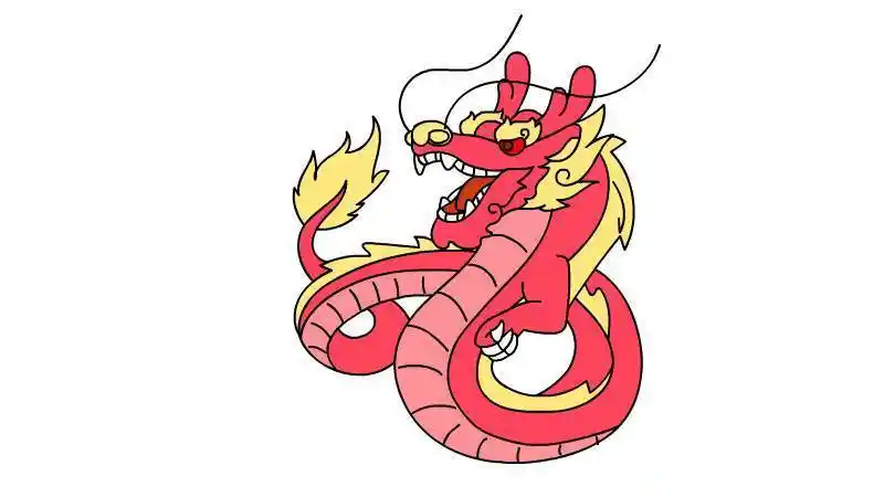 中国龙 中国龙简笔画智慧百科大全龙简笔画步骤教程龙简笔画怎么绘制