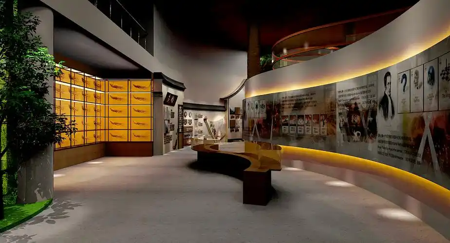 人参展览馆效果图设计