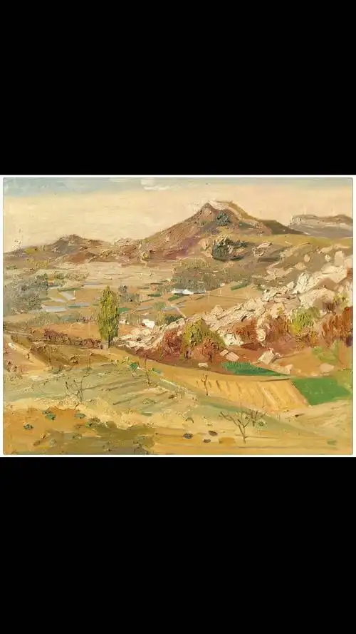 刘永军油画系列《秋日的山村和田野》