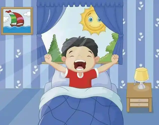 家里的每位成员早上起床会互相说"早安";晚上睡前会互道"晚安";出门