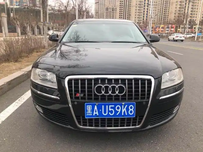 哈尔滨2009年6月奥迪奥迪a82009款a8l28fsi豪华型黑色自动档