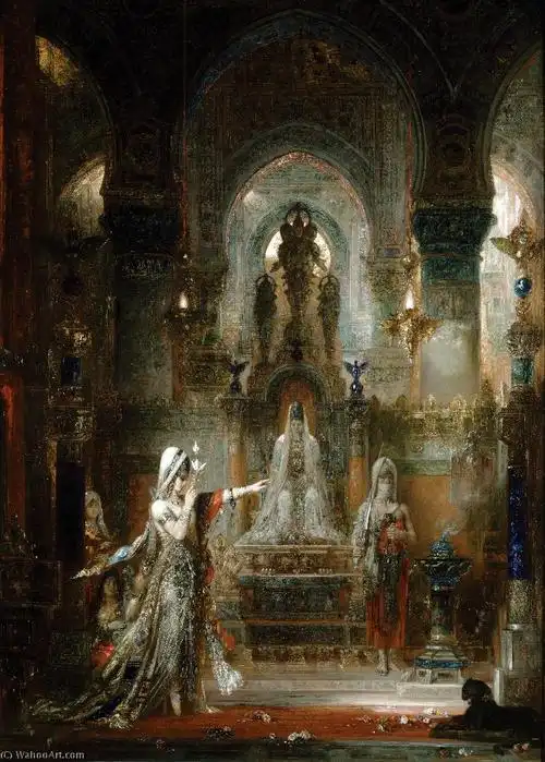 顺序艺术再现莎乐美希律前跳舞通过gustavemoreau18261898francewahoo