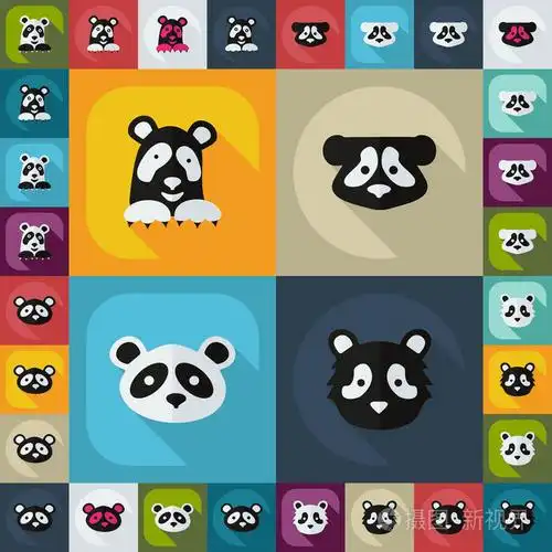 平面的概念,集现代设计与影子熊猫