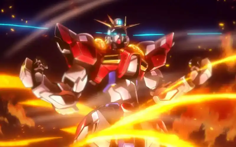 【4k】高达创战者try-燃烧高达爆诞片段_哔哩哔哩_bilibili