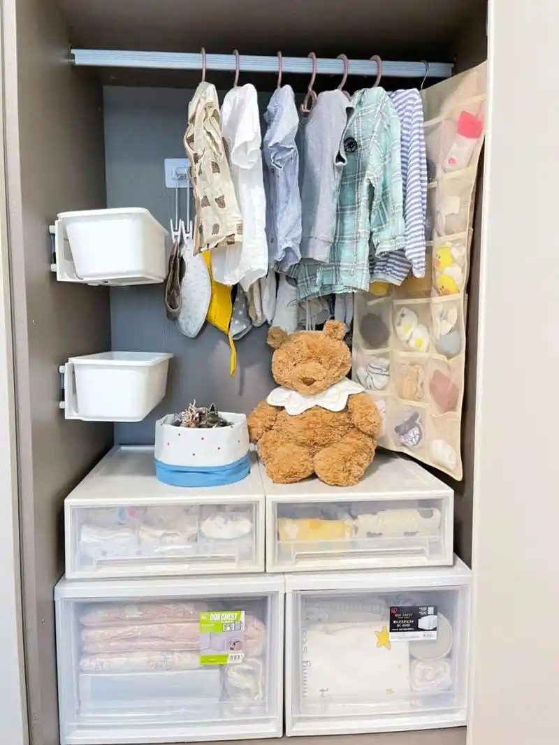 宝宝用品收纳# #衣柜收纳整理# #母婴好物# #平价好物# #拼多多好