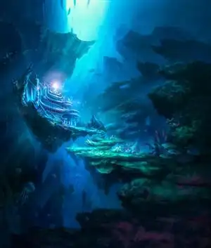 海底龙宫中国风cg原画绘画图片