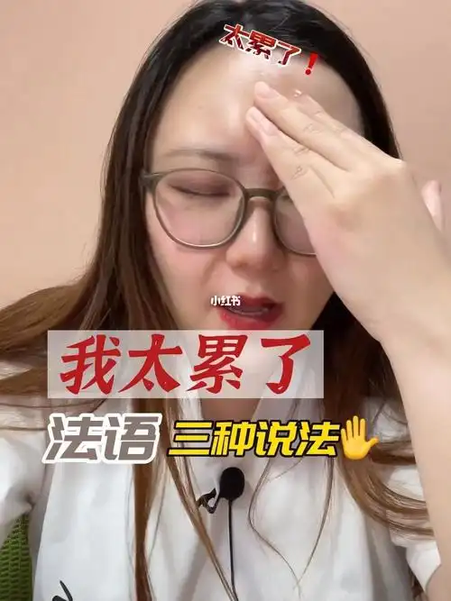 法语老司机怎么说我太累了