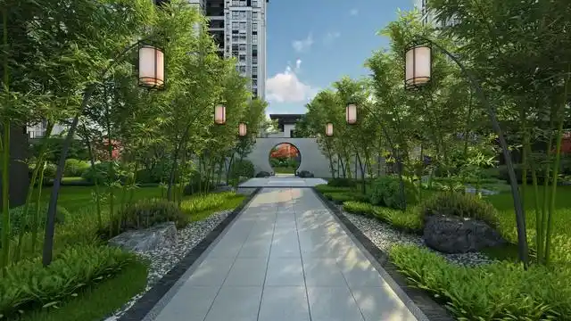 华流才是最牛的!领略新中式景墙顶级美学,必将引领未来建筑潮流