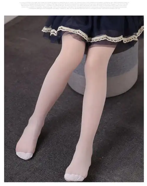 828新款夏款丝袜女童连裤袜新款任意剪防勾丝儿童打底裤袜大童白舞蹈