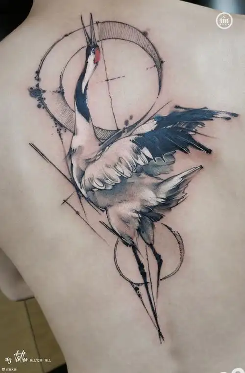 背部水墨纹身图案大全 - 纹身大咖