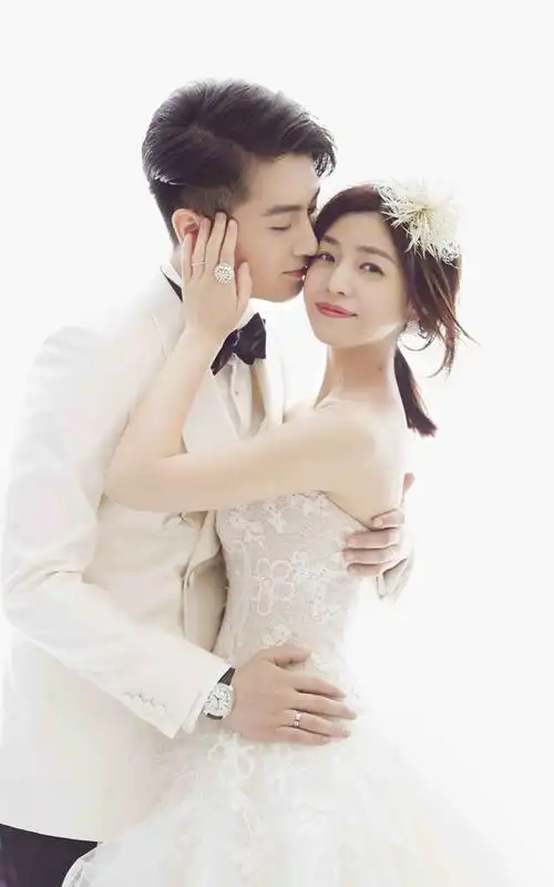 陈妍希陈晓唯美婚纱写真图片