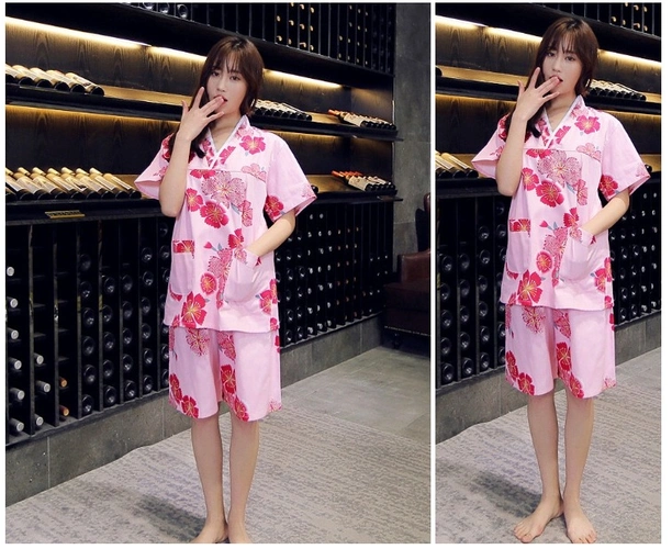 日式汗蒸服男女情侣浴服浴衣按摩桑拿服