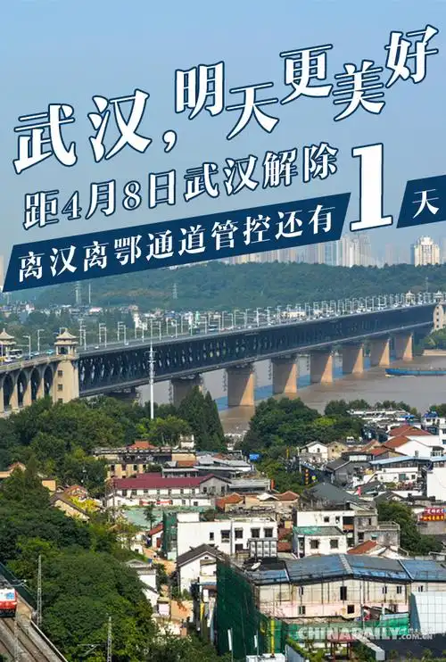 海报武汉解封在即愿你1如往昔波澜动远空