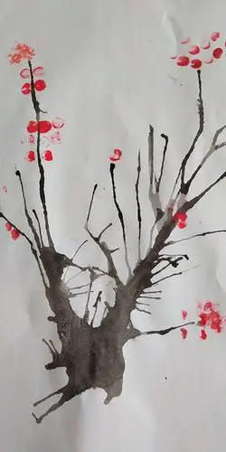 水墨吹画~左凌薇