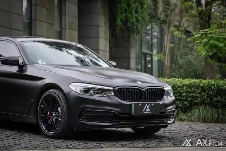 宝马5系改色陶瓷黑仿佛穿越千年的美