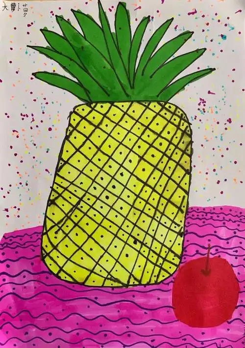 二年级下册美术作业展……………………第三课《点线面》