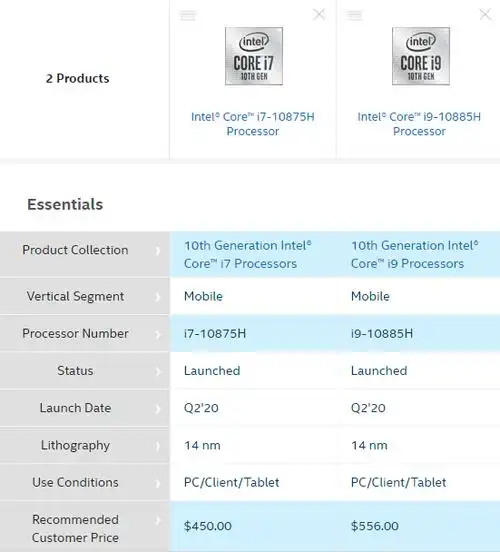 受vpro安全特性拖累酷睿i910885h多个项目跑分逊于i710875h