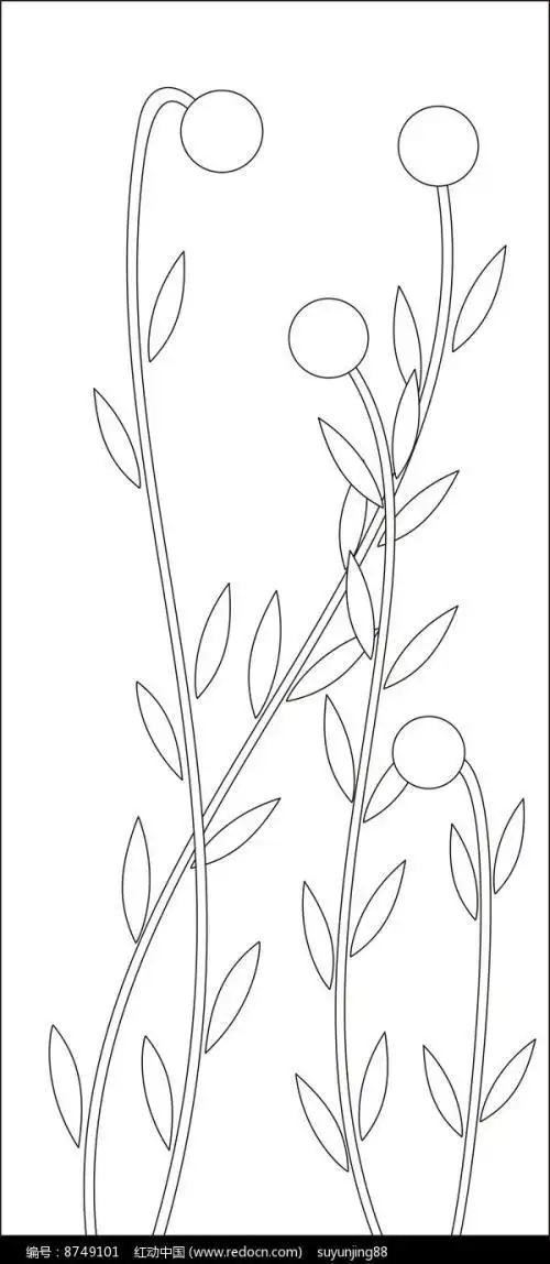 简笔画小花小草的简笔画9132种零基础花花草草简笔画教程简笔画花花