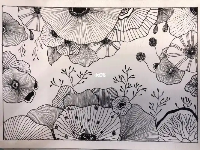 线描装饰画线描装饰画元素