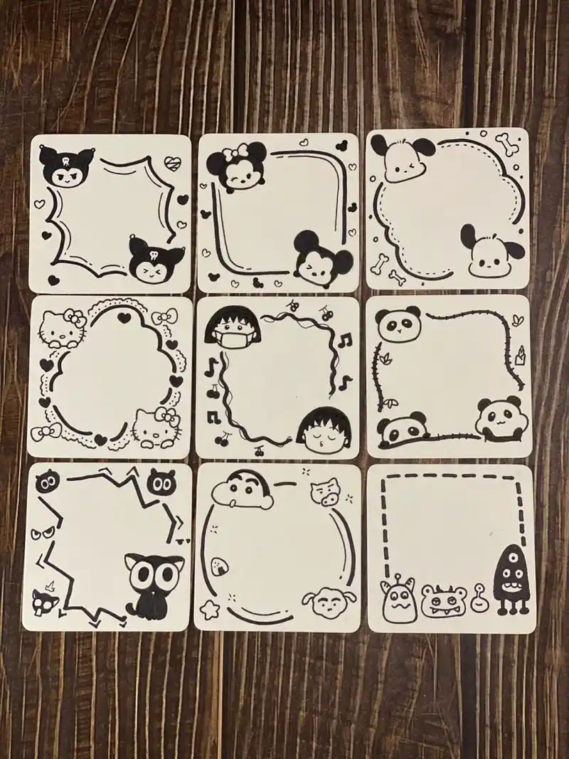 简笔画|手帐边框素材|卡通边框|手抄报必 手帐手抄报必备 临摹转载请