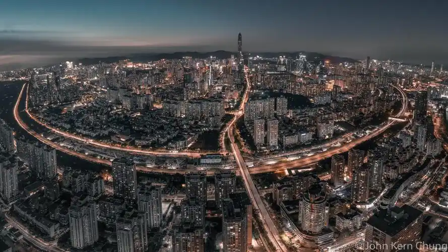 > 深圳夜景.