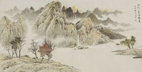 张月奇山水画作品赏析 | 淡雅的笔墨,劲健的线条,精湛的技巧,融情于