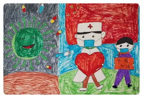 【"艺"起抗疫】(第14期)瑞安市外国语学校抗疫美术作品微展