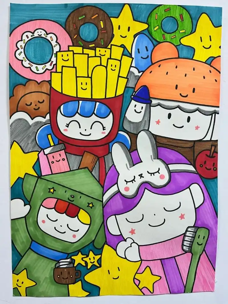 美术964开画《叠叠乐》152