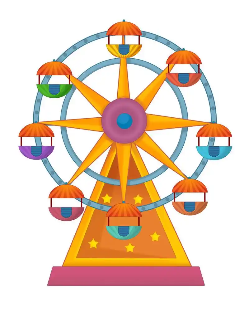 摩天轮,摩天轮-为孩子们的插图