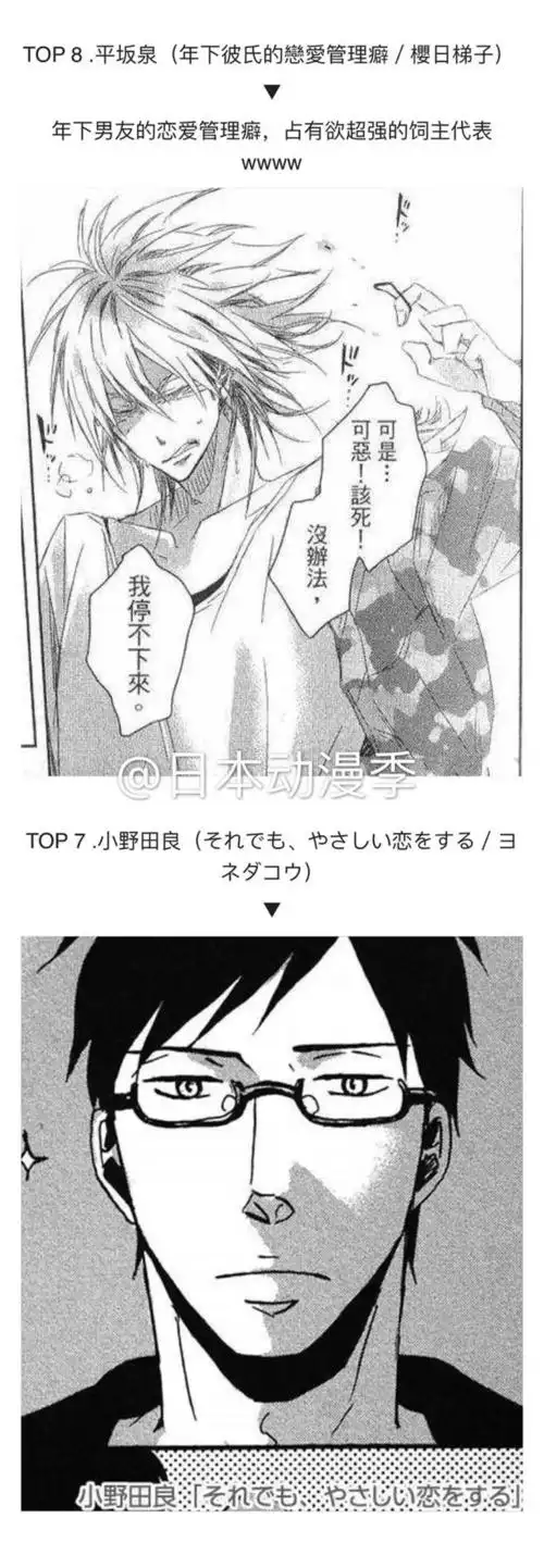 【bl大赏】最佳攻受10大代表!你喜欢的上榜了吗