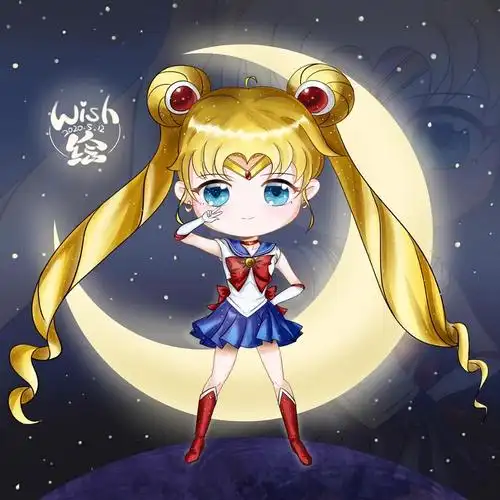 q版可爱小樱美少女战士同人板绘