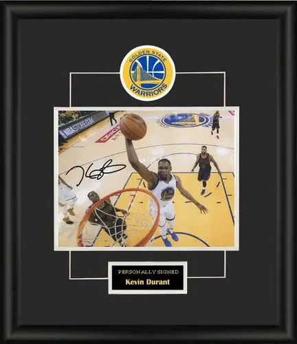 收藏 凯文杜兰特kd 亲笔签名 照片裱框 含sa证书 金州勇士队时期
