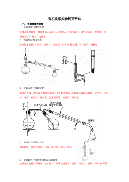 有机化学实验复习资料(有装置图).doc