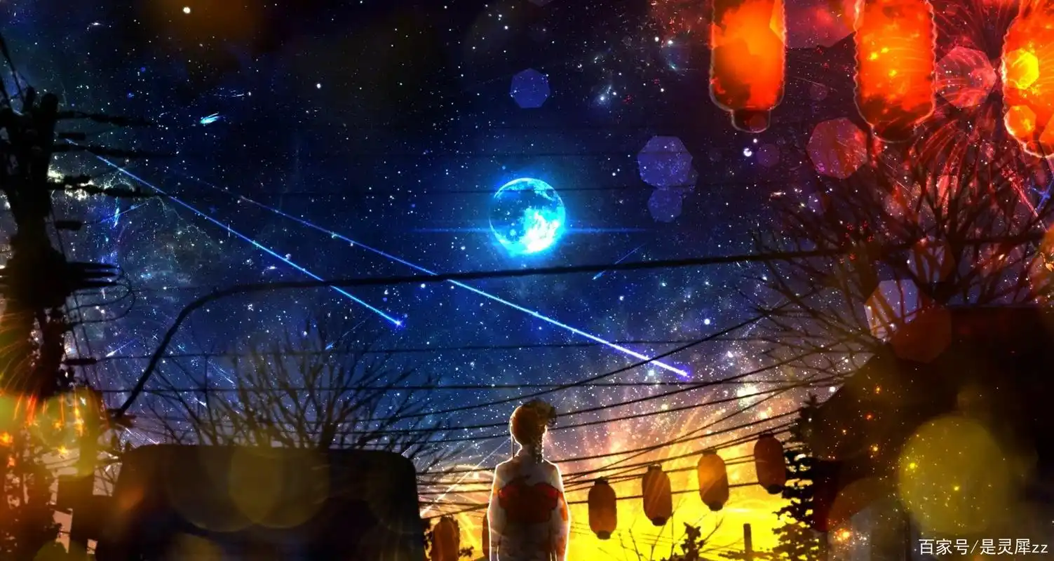 星空,治愈,舒适背景图