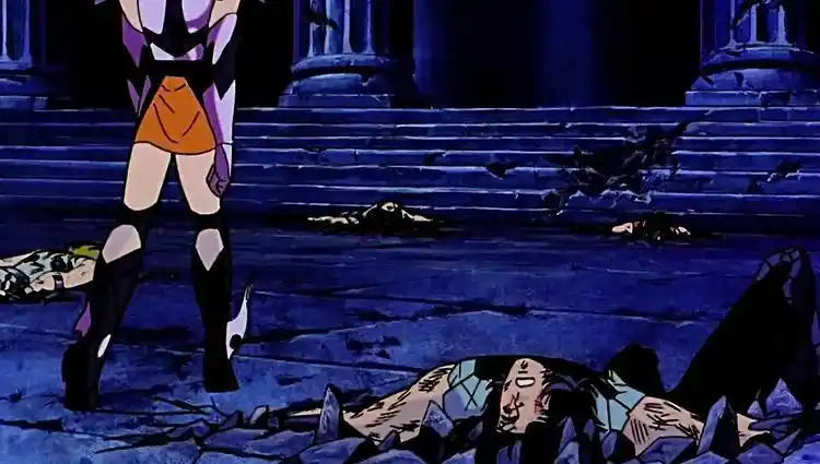 圣斗士星矢,五小强被日冕斗士山猫座一个人打败了