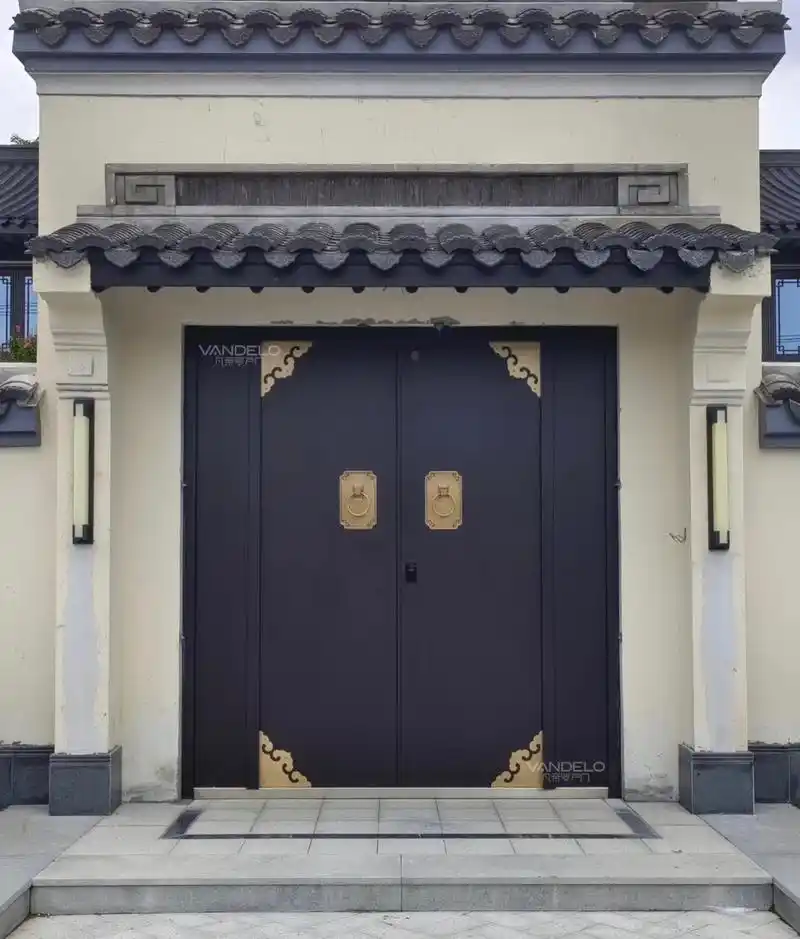 中式仿古建筑 #中式合院 #古建筑之美 ,铝艺庭院门,庭院大门围栏