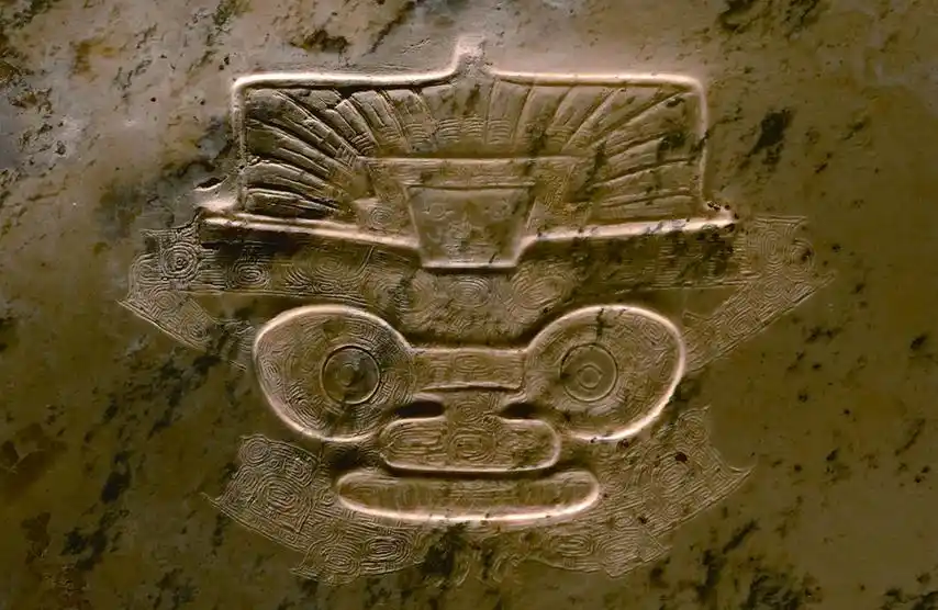 良渚神人兽面像